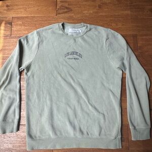 Cotton PacSun Green Crewneck Los Angeles California Light Wear
